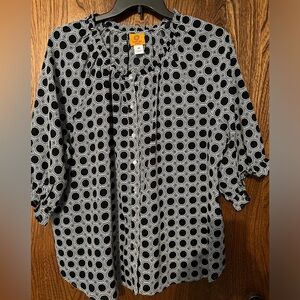 Ruby Road blouse, 3/4 sleeve, size 2x
